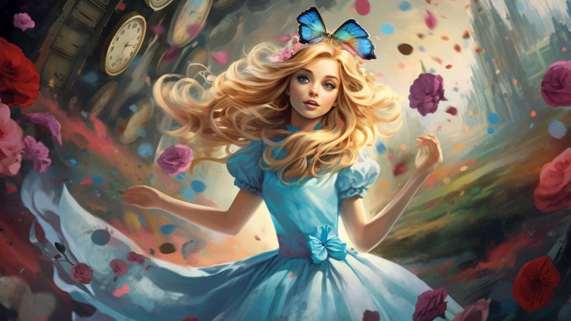 Алиса в стране чудес заставка