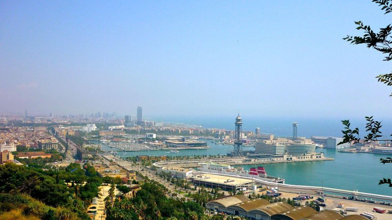 Барселона город фон