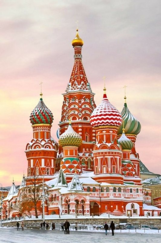 Собор Василия Блаженного Москва зима