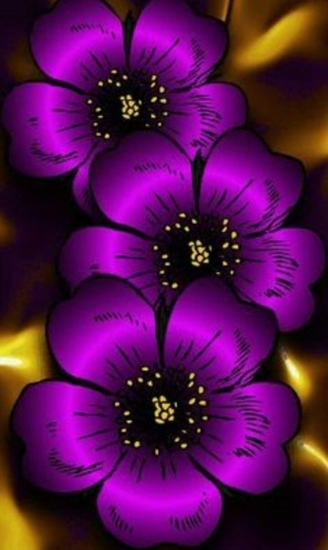 Фиолетовые цветы