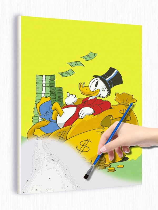 Дональд Скрудж макдак с деньгами