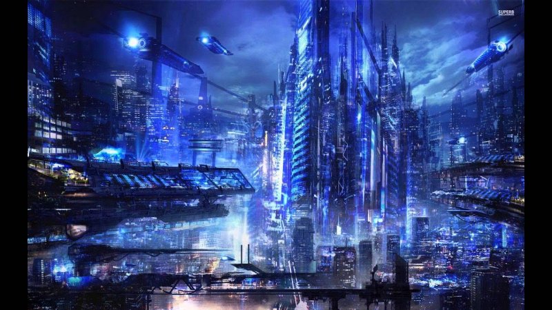Киберпанк архитектура Найт Сити