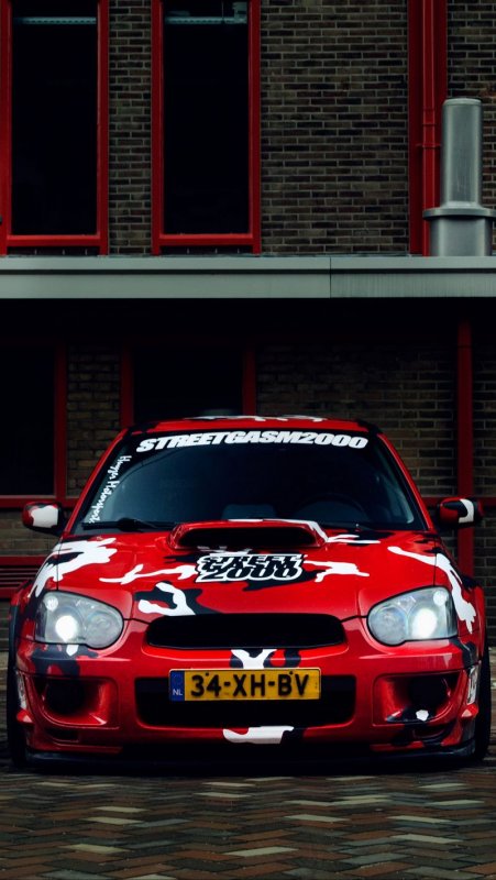 Субару ВРХ сти красная