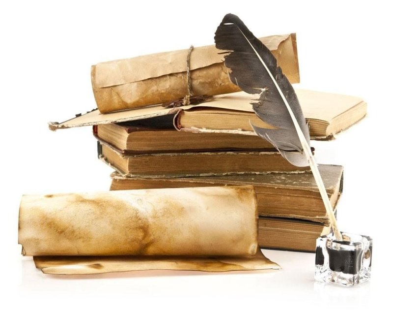 Фон книга и перо