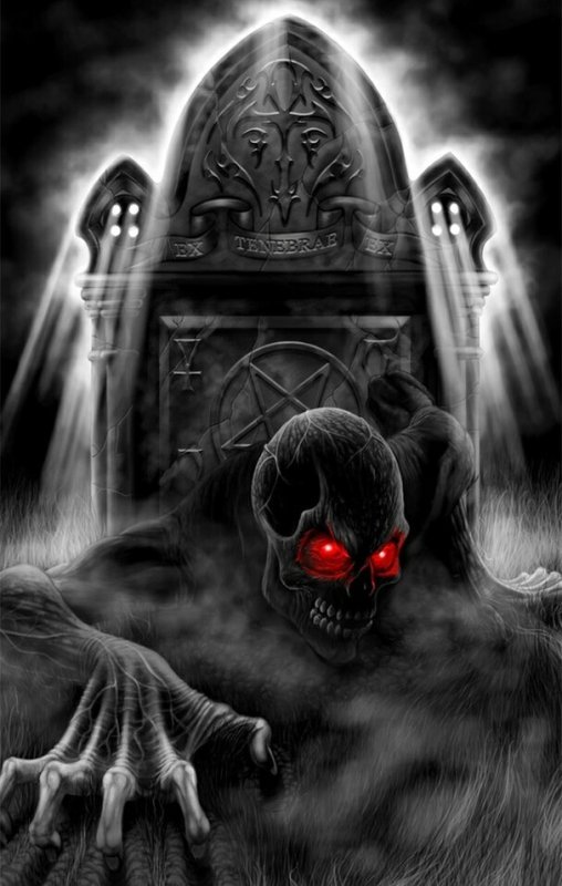 Страшные заставки на телефон