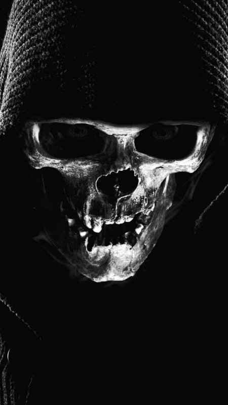 Черный череп