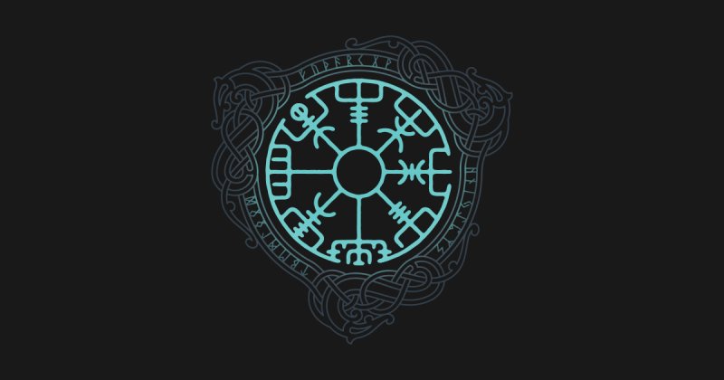 Скандинавские руны вегвизир символ