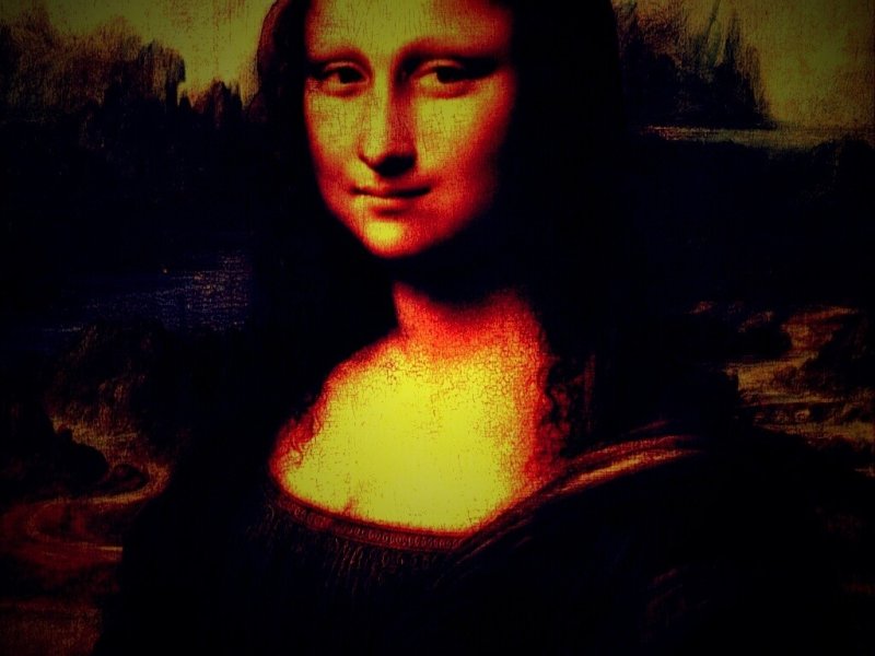 Фон картины Мона Лиза