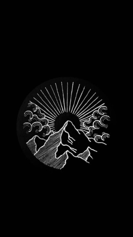 Заставки на телефон в черном стиле