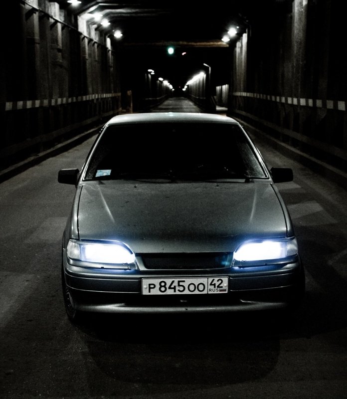 ВАЗ 2114 ночью