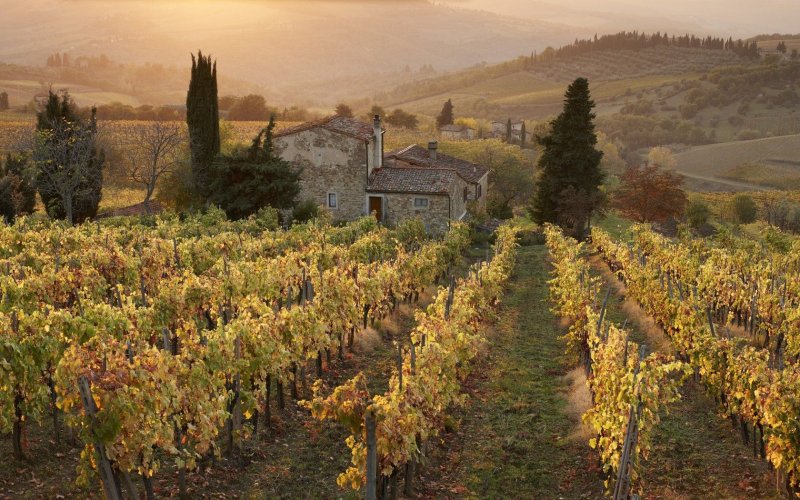 Холмы Кьянти Италия Тоскана