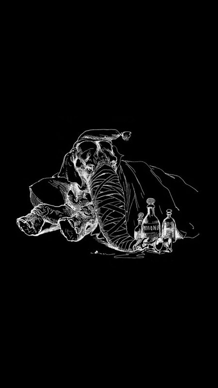 Заставка на телефон черно белая