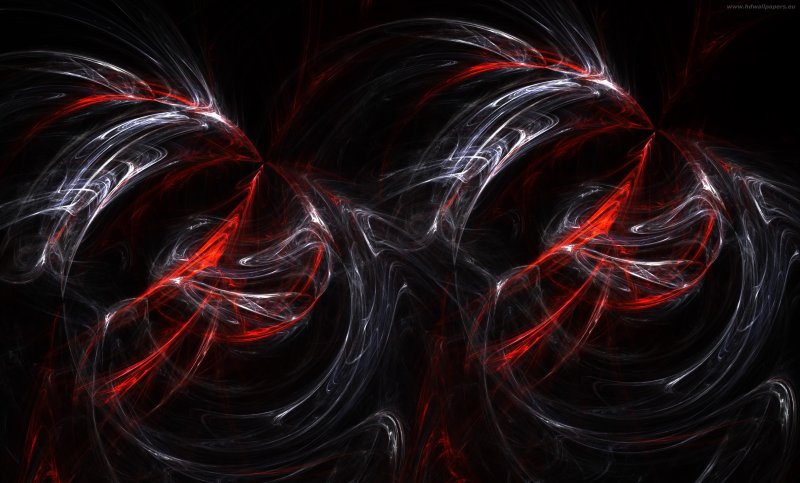 Красно черная абстракция