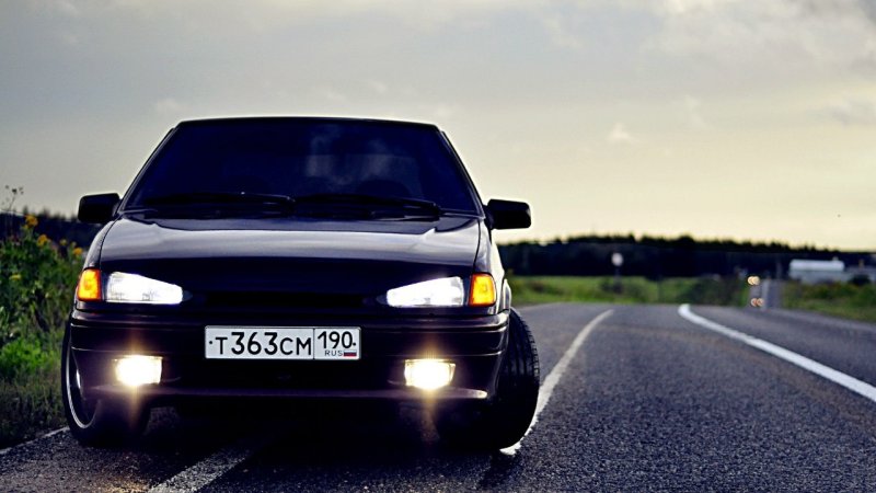 Лада 2114 черная пацанская