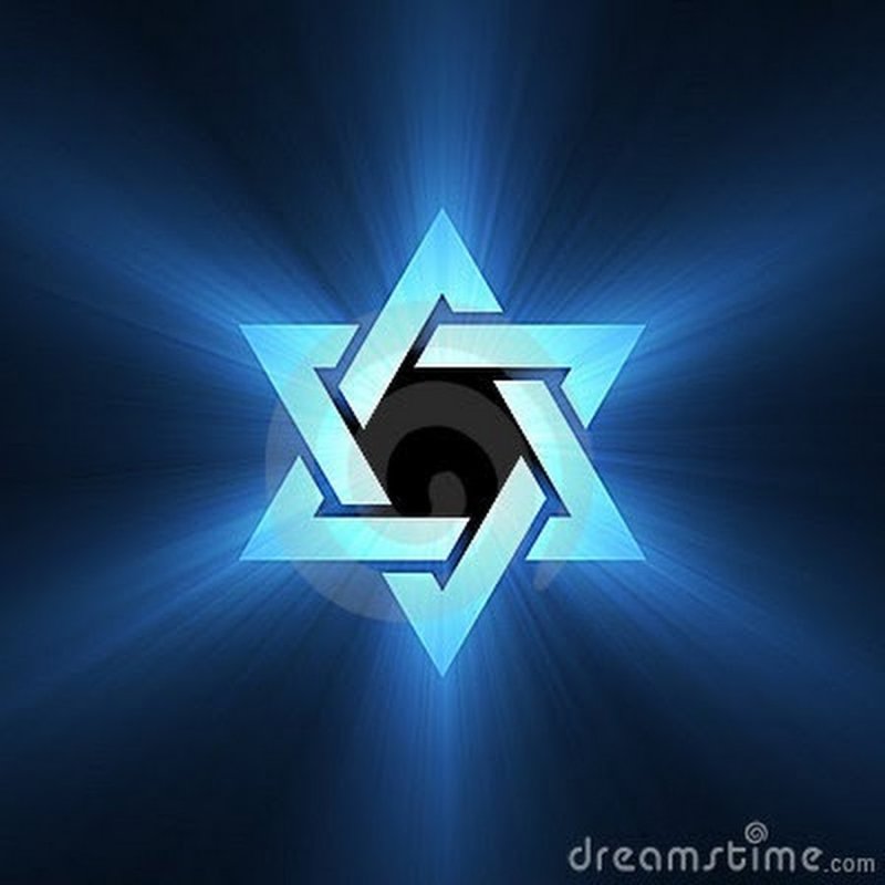 Звезда Давида голубая