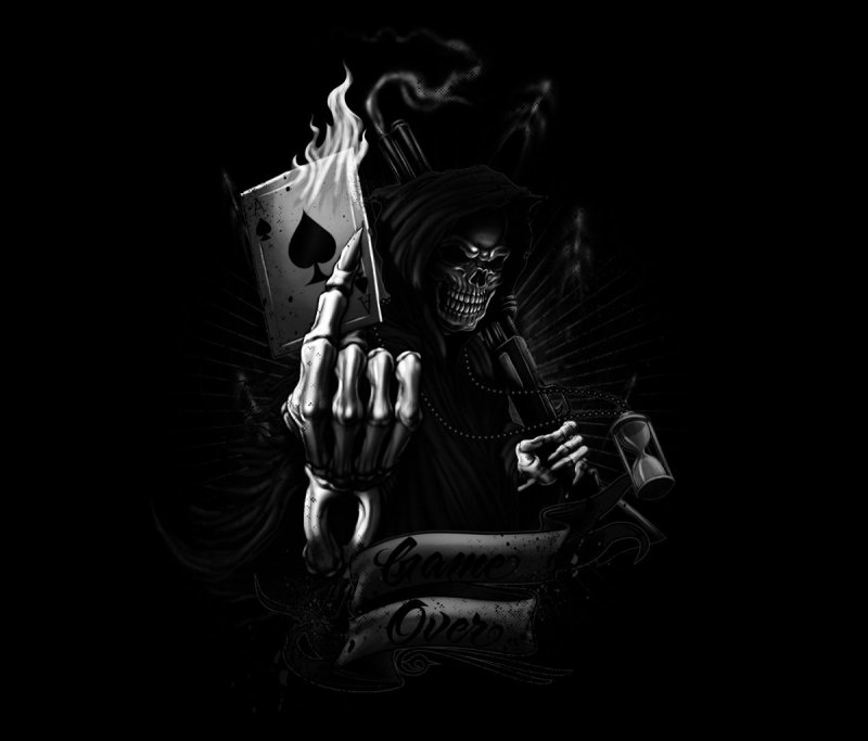 Смерть темный фон