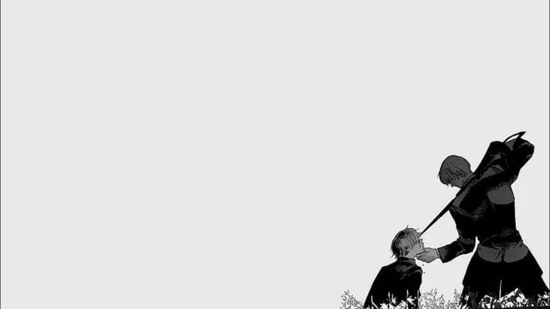 Черные обои аниме