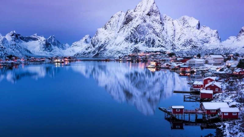 Фьорды Норвегии зимой