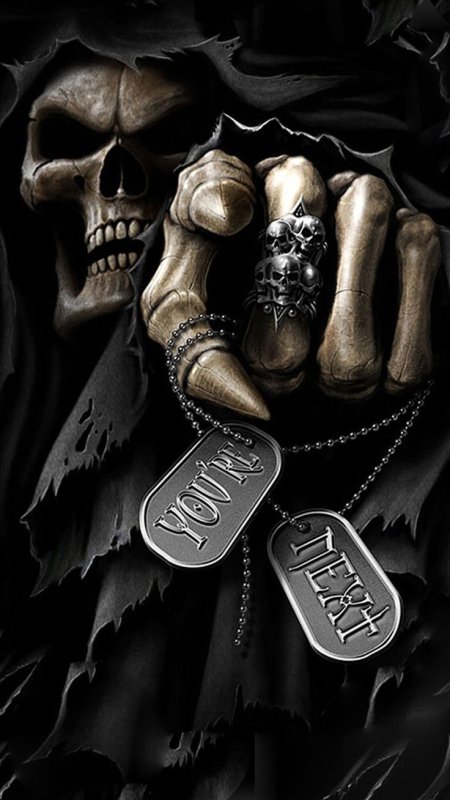 Череп со стволами