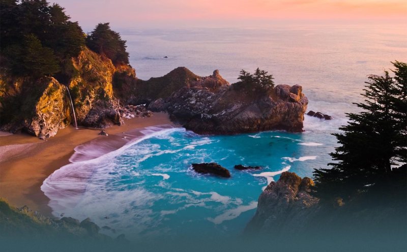 MCWAY Falls Калифорния
