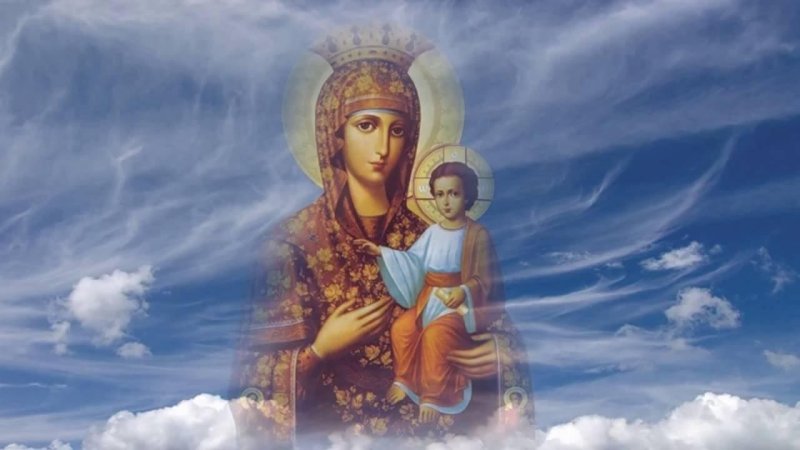 Царица Небесная икона Казанской Божией матери