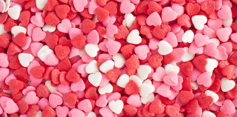 Красивый фон с сердечками