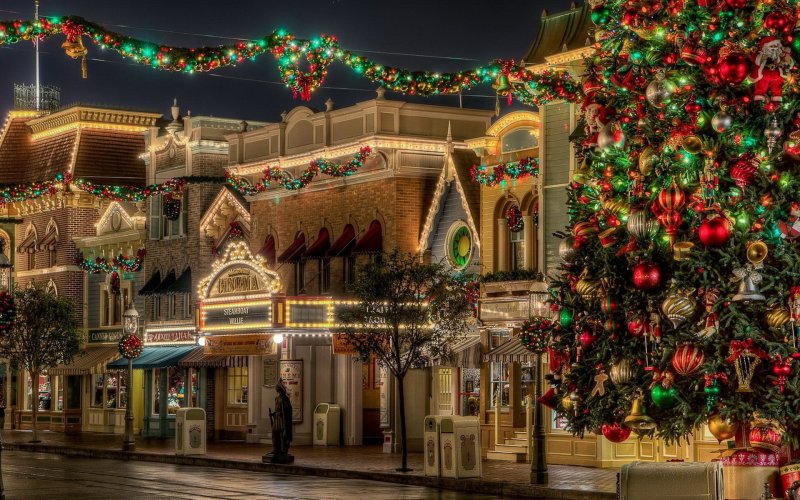 Новогодний город