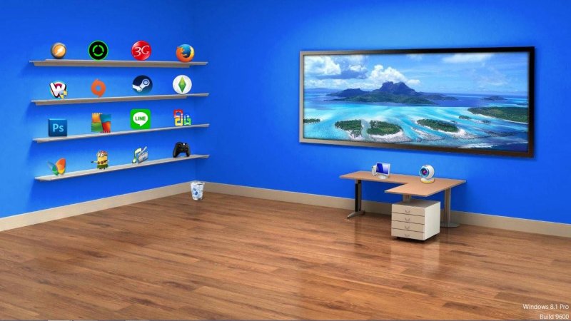 Полки для ярлыков на рабочем столе