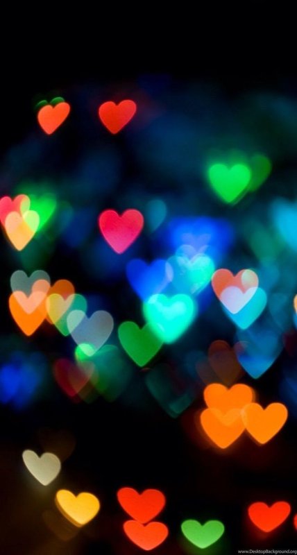 Боке сердечки