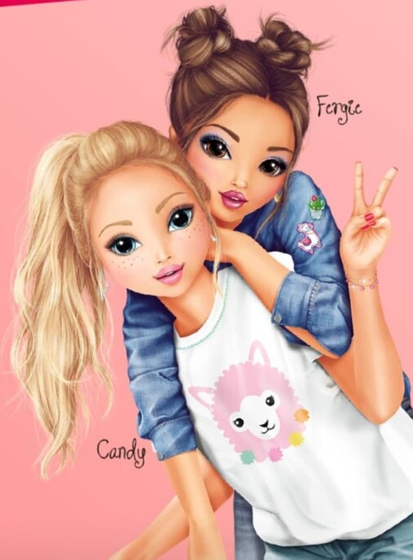 Милые мультяшные девочки