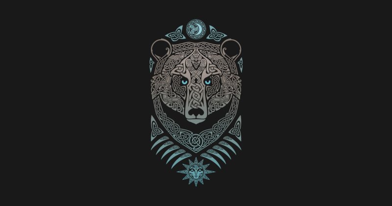 Медведь орнамент