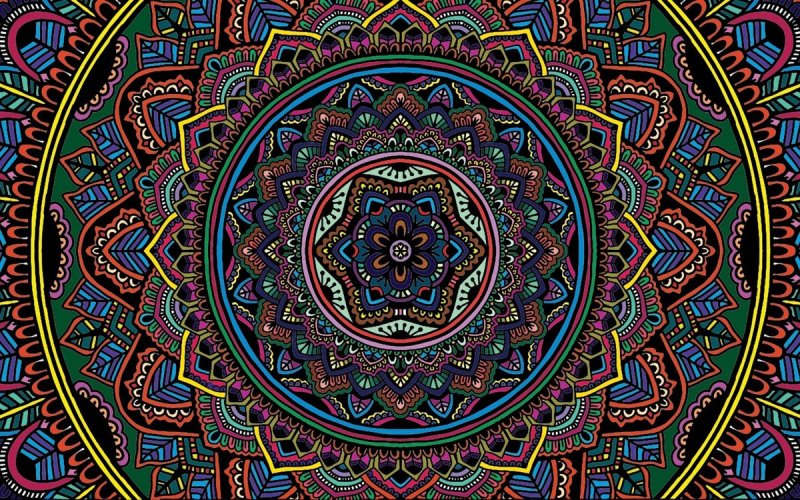 Орнамент Индия Мандала