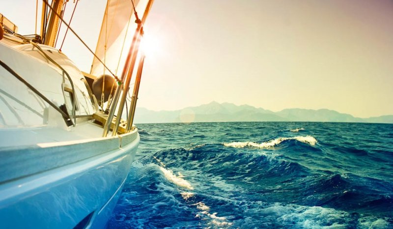 Красивый вид с яхты