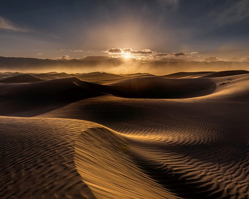 Барханы в пустыне сахара