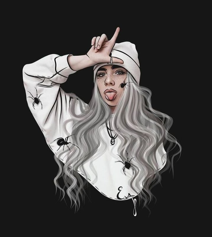 Billie Eilish в черном 2020