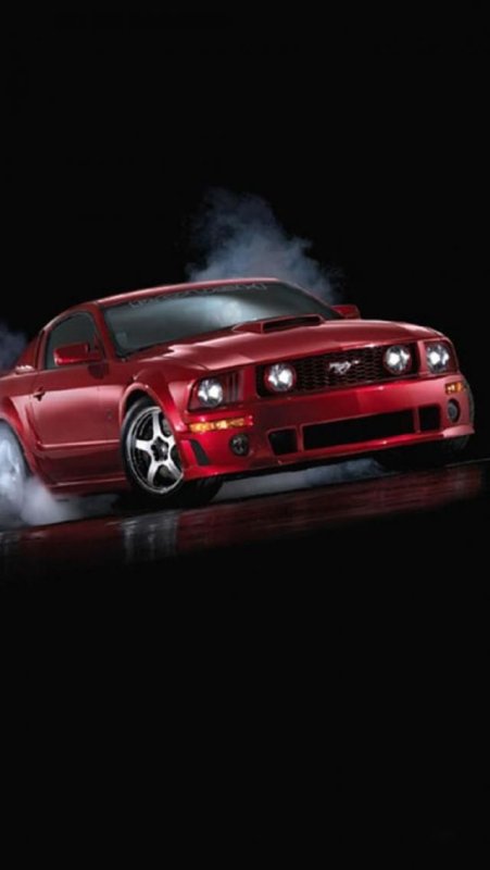 Форд Мустанг красный вертикальный