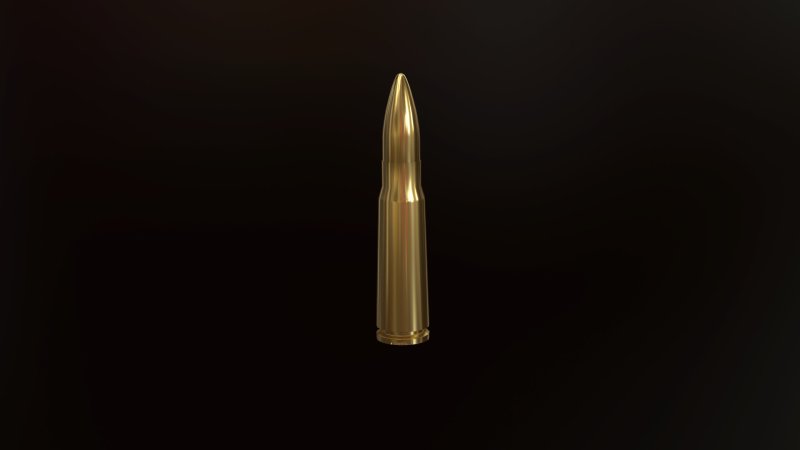 Пуля на черном фоне