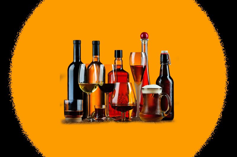 Красивые бутылки с алкоголем