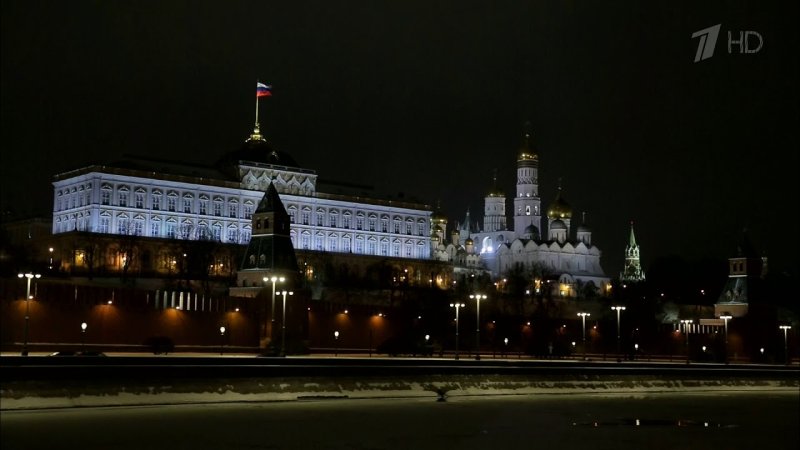 Заставка новогоднего обращения президента