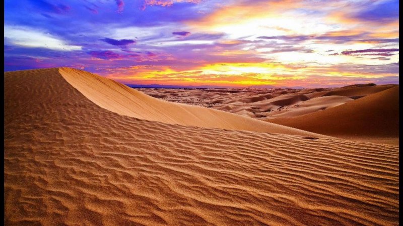 Барханы в пустыне сахара