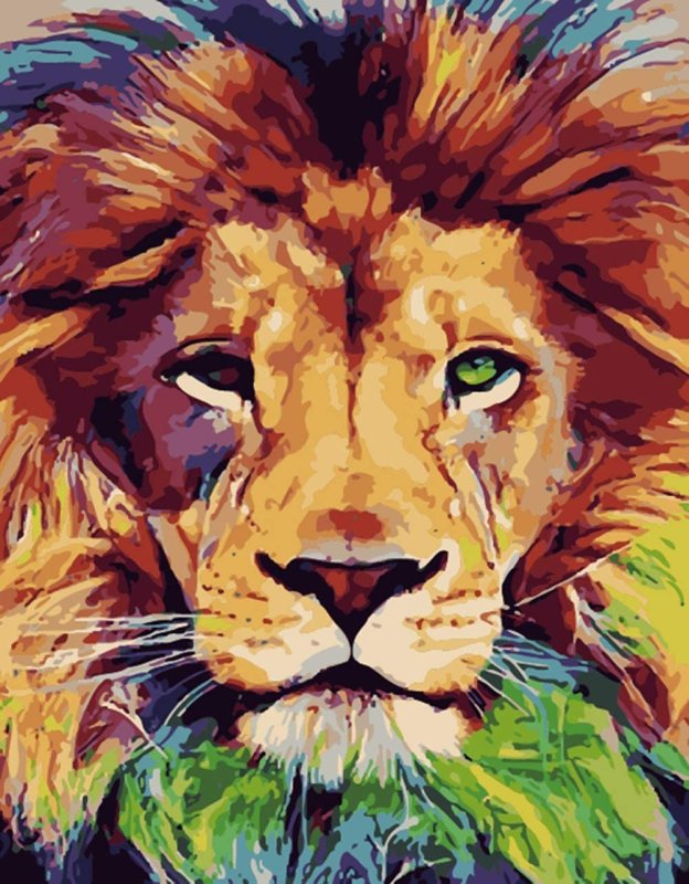 Лев живопись