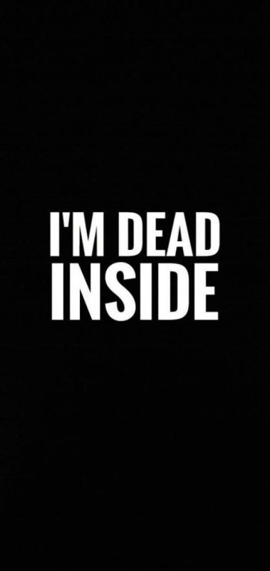 Dead inside обои на телефон
