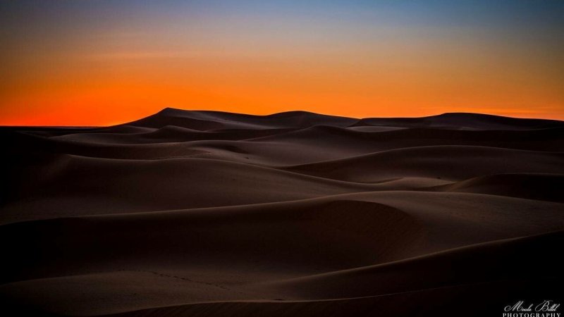 Пустыня сахара дюны