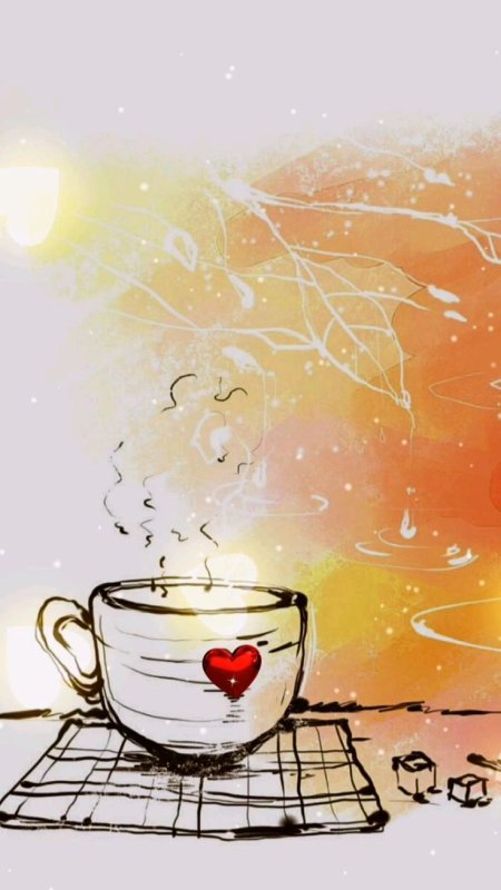 Фон для кофейни