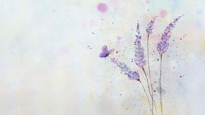 Нежные рисунки акварелью