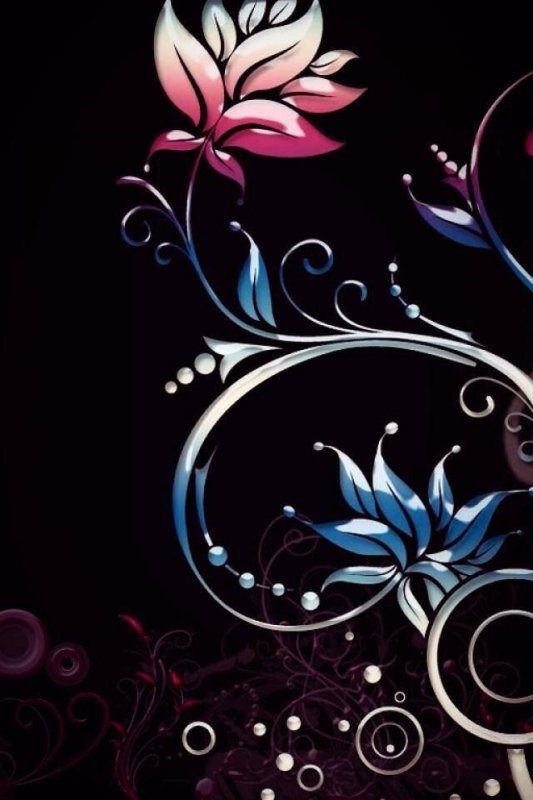 Красивый цветочный орнамент