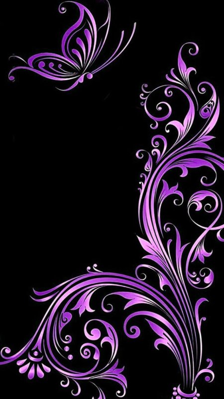 Красивый фиолетовый узор