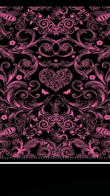 Черно розовый узор
