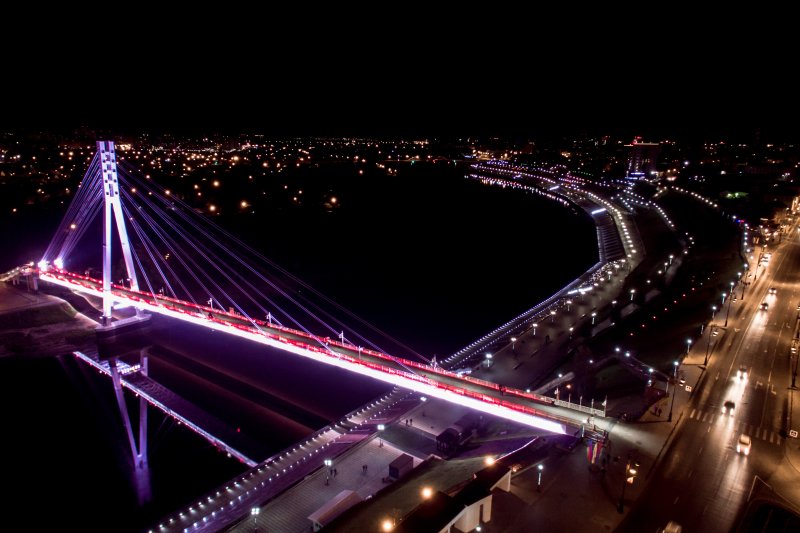Ночной мост влюбленных Тюмень
