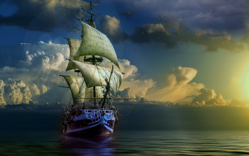 Корабль парусник